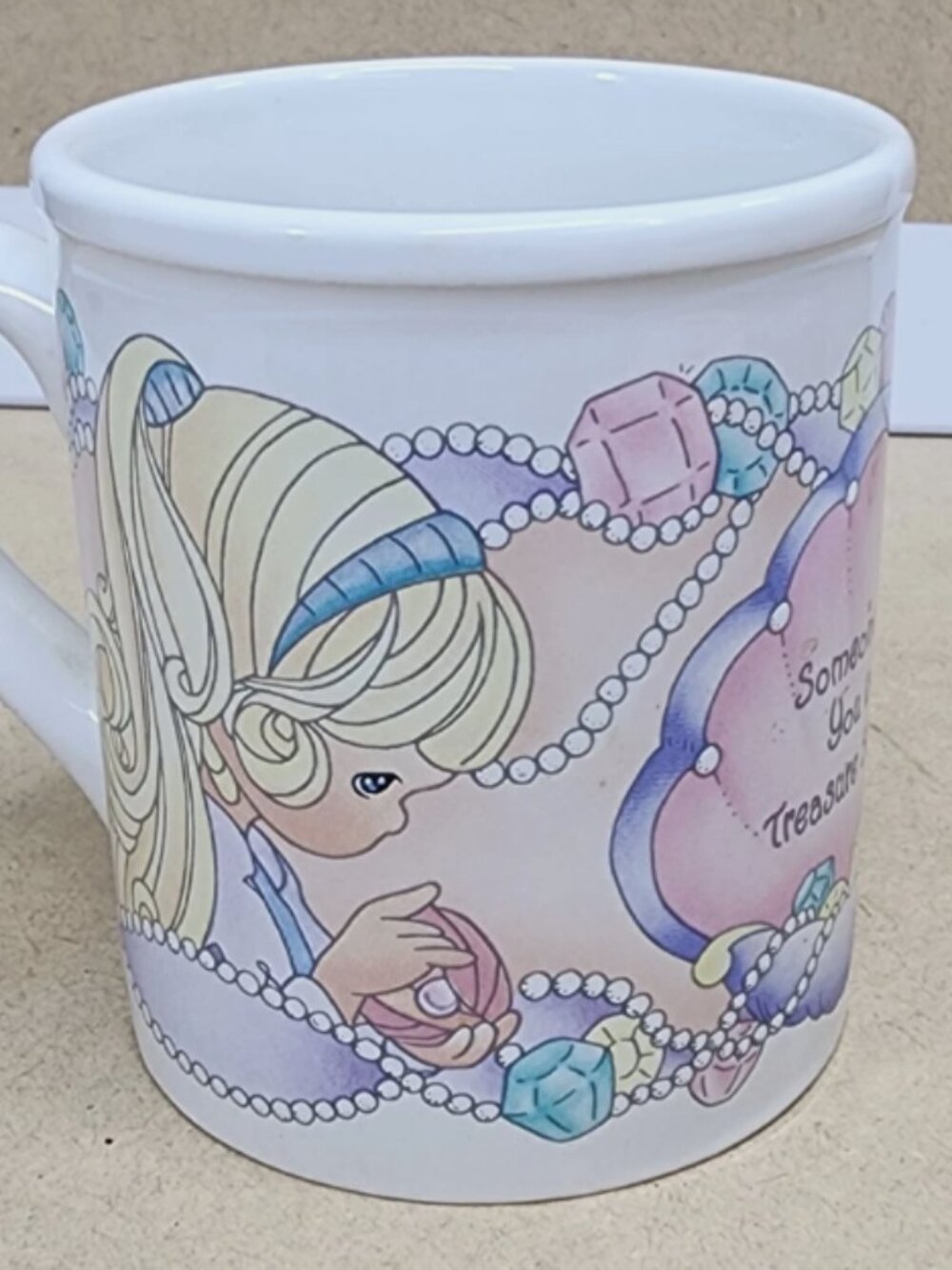 Vintage 1997 Precious Moments Enesco Mug Someone Like You Is A Treasure So True